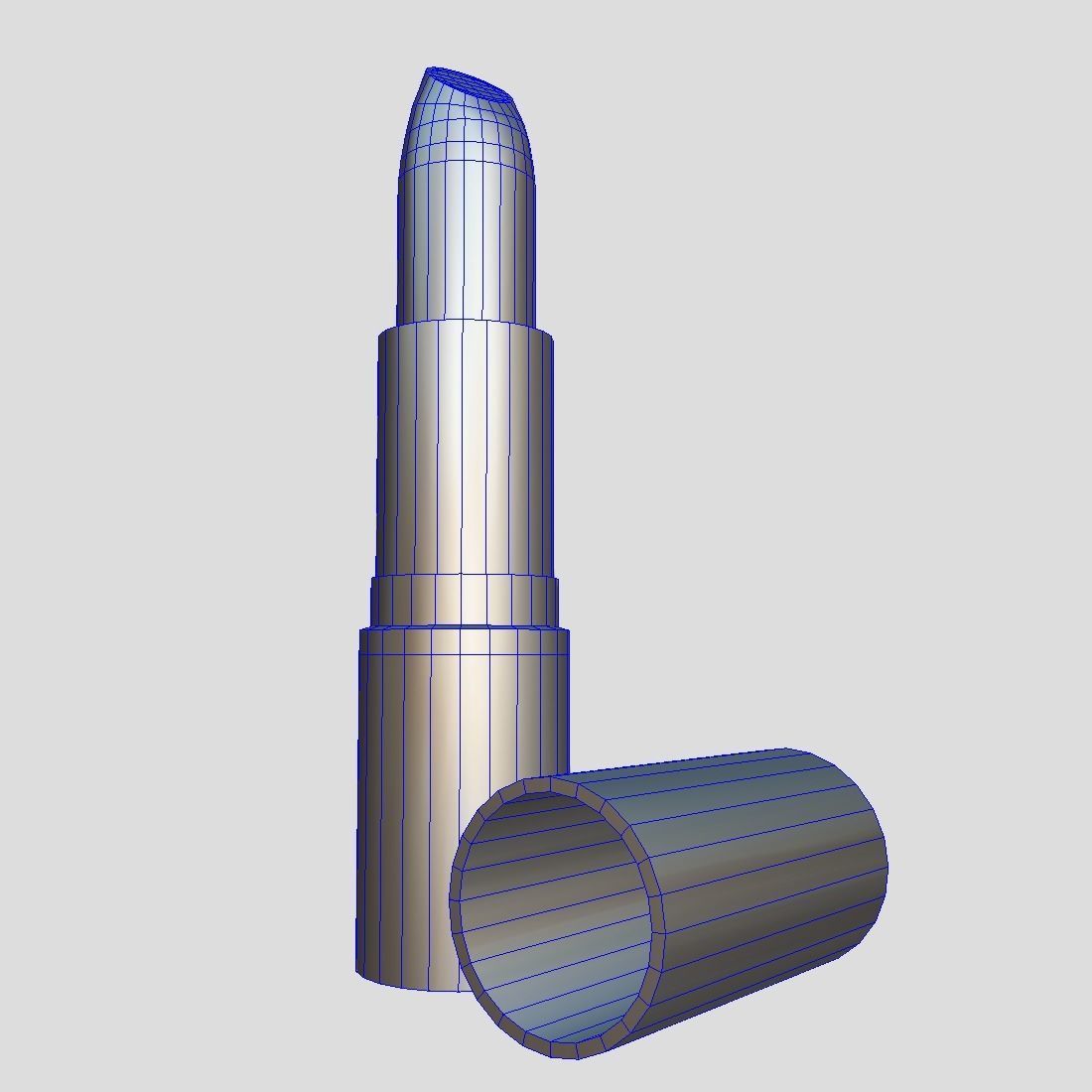 Lipstick 2 Low-poly 3D model_11