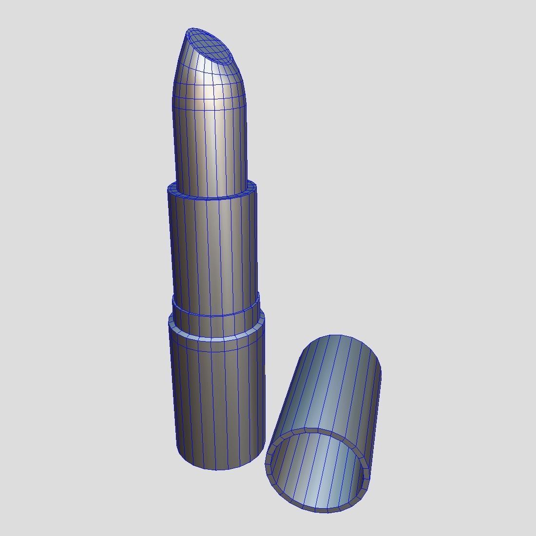 Lipstick 2 Low-poly 3D model_1