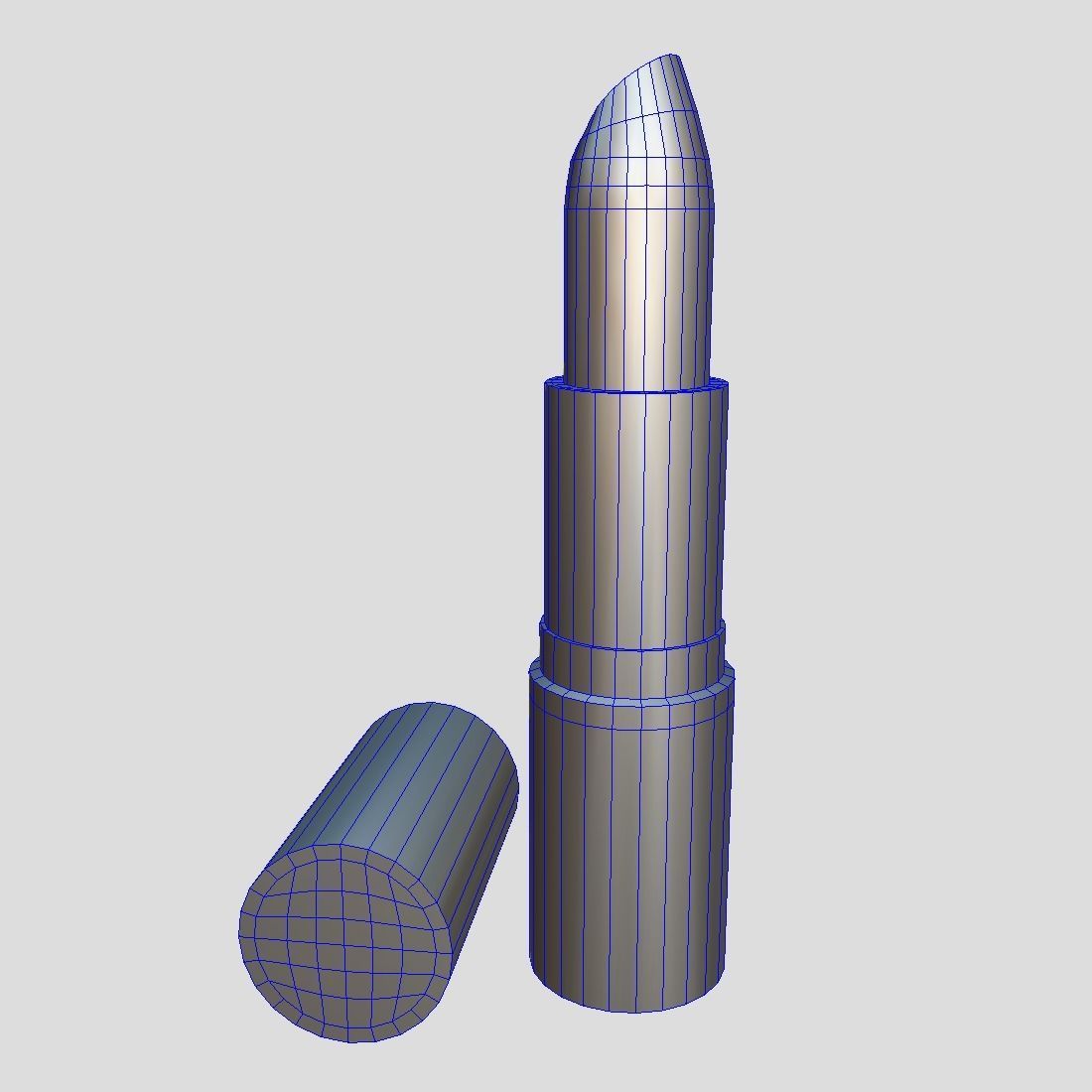 Lipstick 2 Low-poly 3D model_9