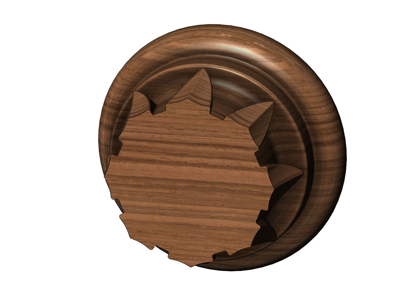 Papyrus Leaves Capital 3D print model_7