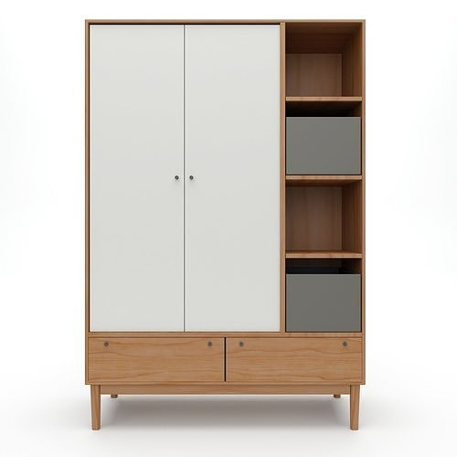 Campton Triple Wardrobe 3D model 3D model