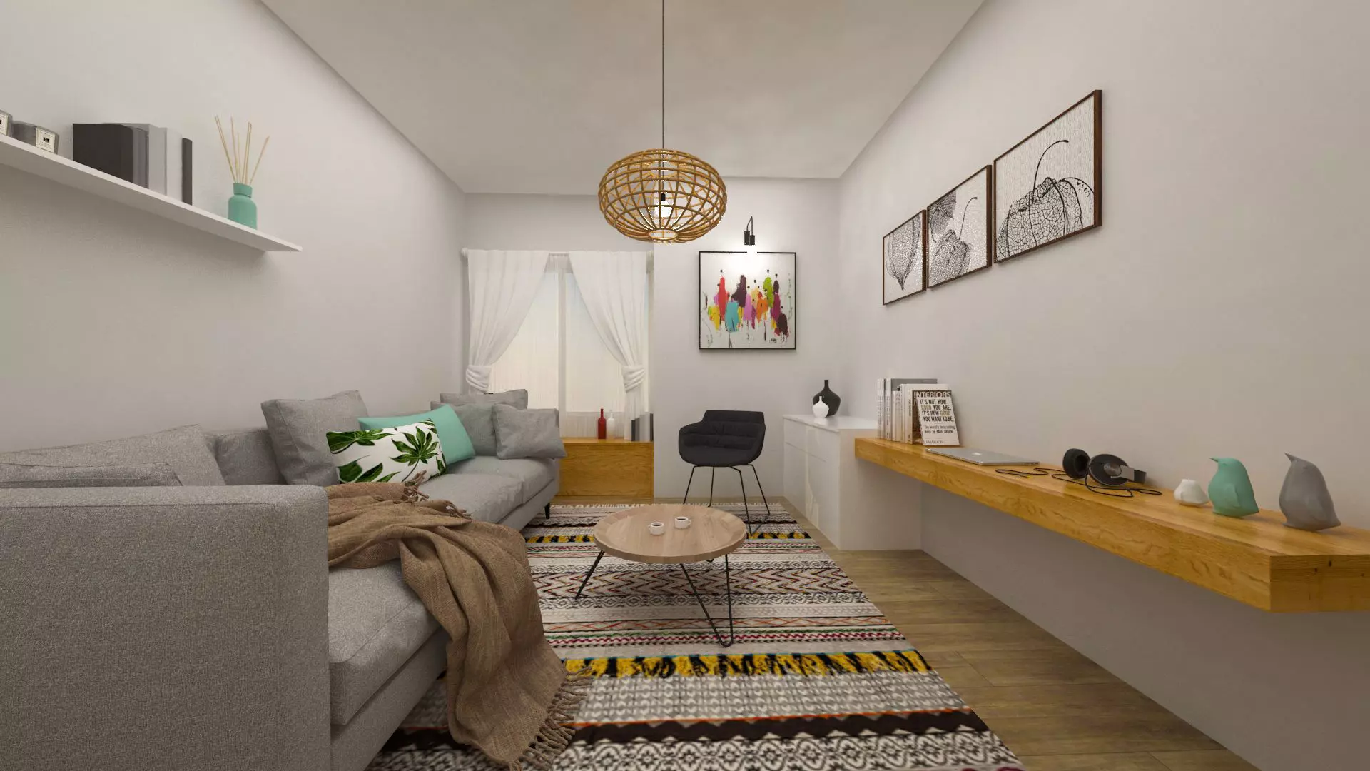 living room 3D model_0