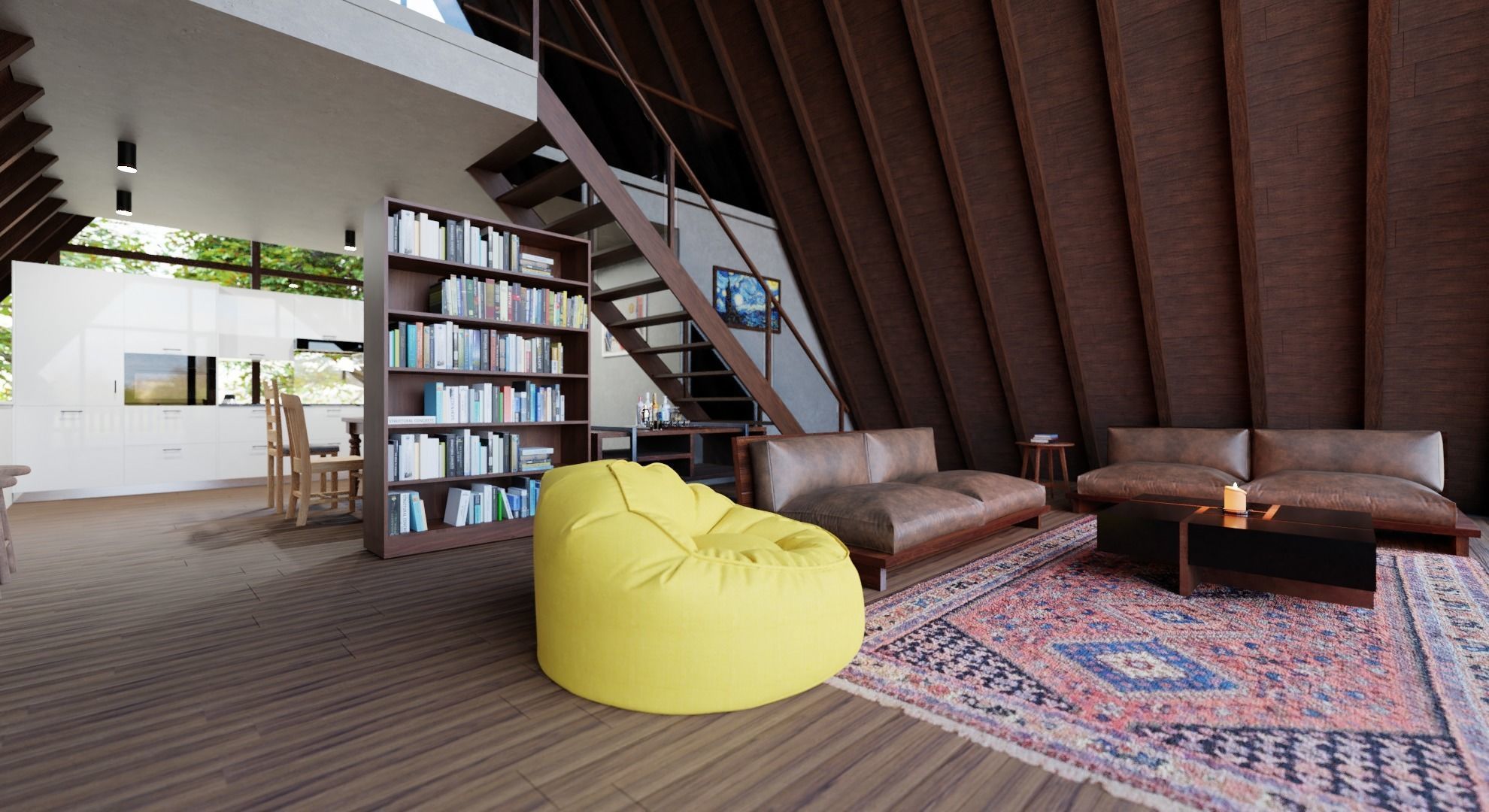 A FRAME HOUSE 3D model_2