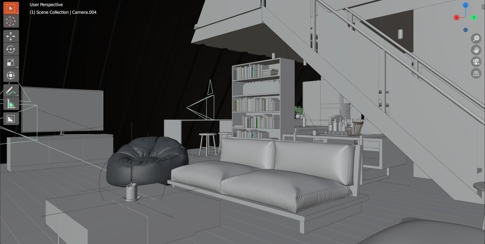 A FRAME HOUSE 3D model_6