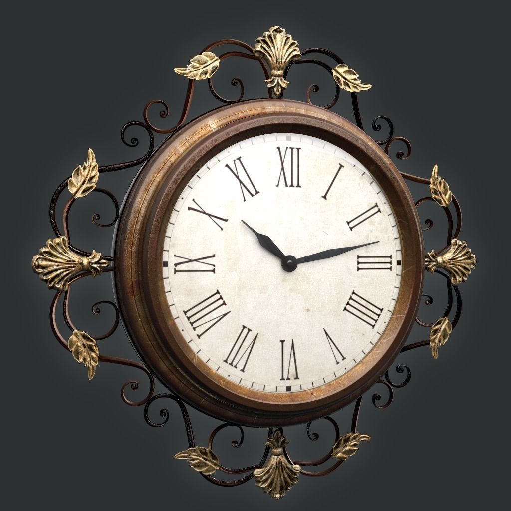 Edinburgh clock 3D model_0