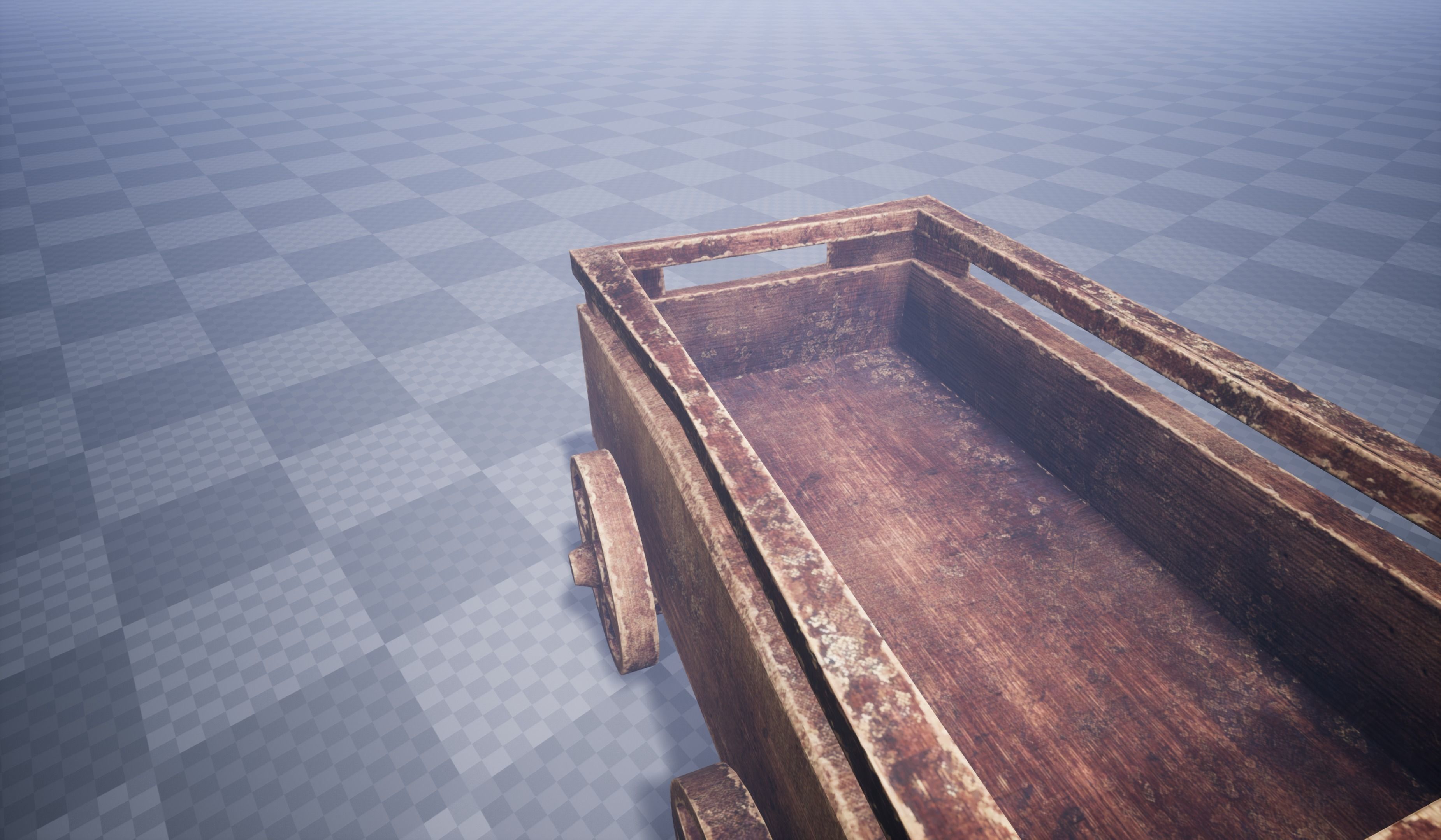 Damaged Cart Low-poly 3D model_10