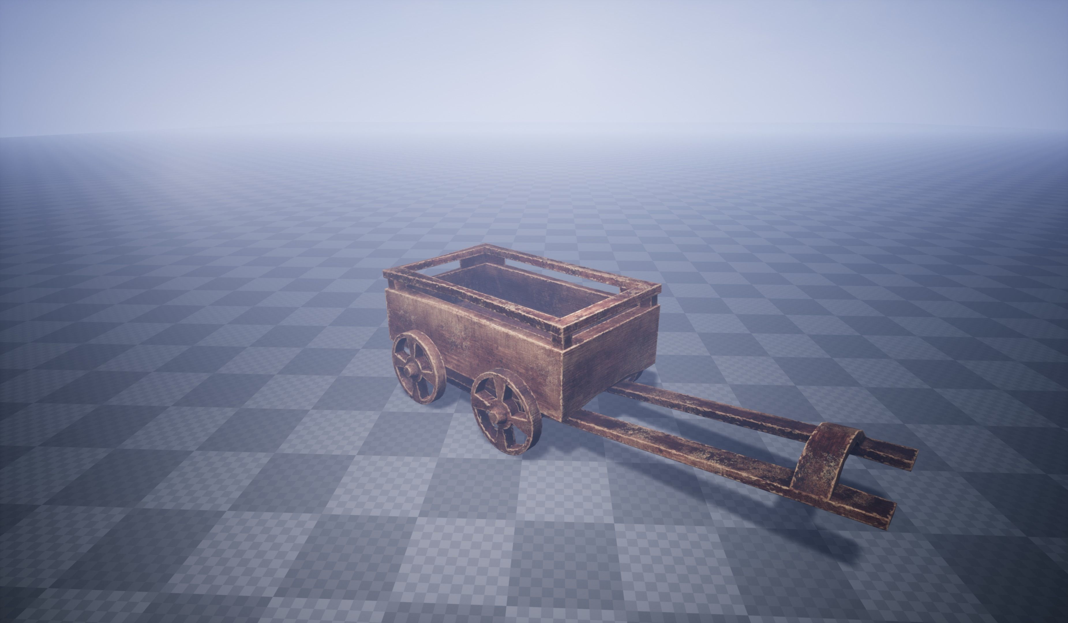 Damaged Cart Low-poly 3D model_22