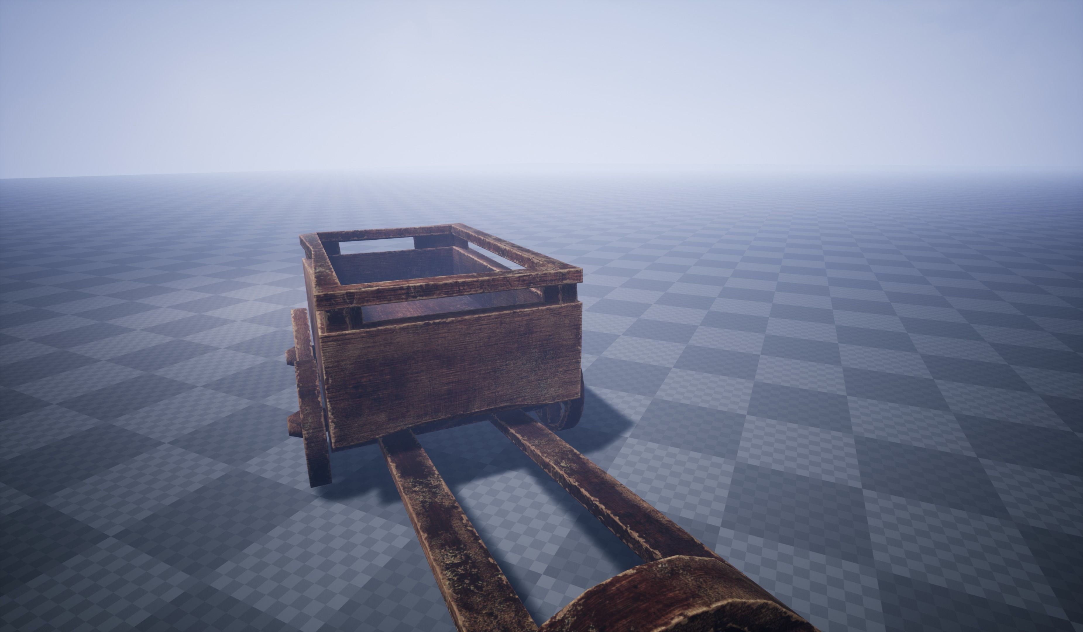 Damaged Cart Low-poly 3D model_19