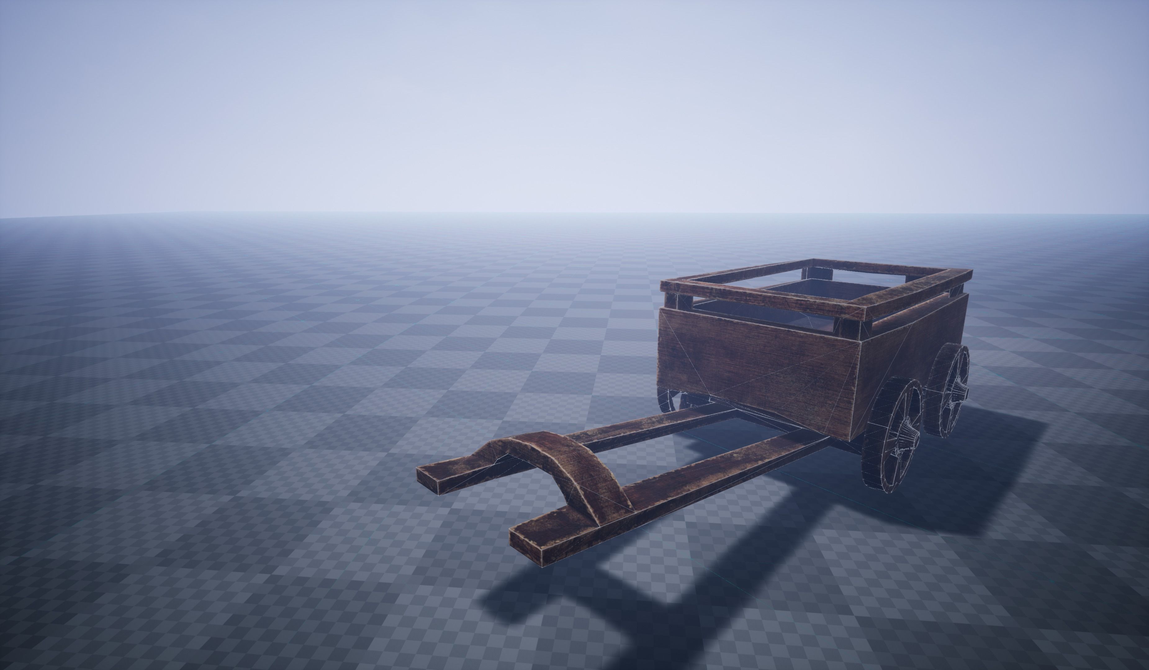 Damaged Cart Low-poly 3D model_15
