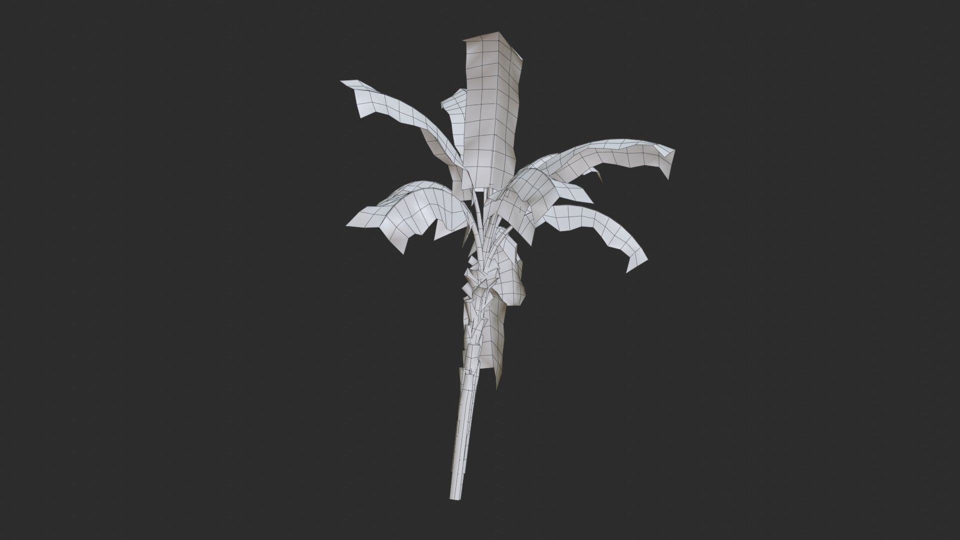 Banana Trees 02 Low-poly 3D model_12