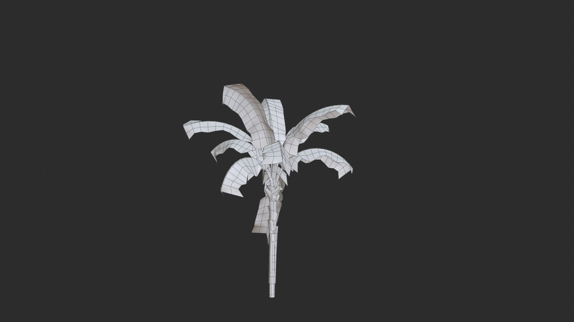 Banana Trees 02 Low-poly 3D model_17