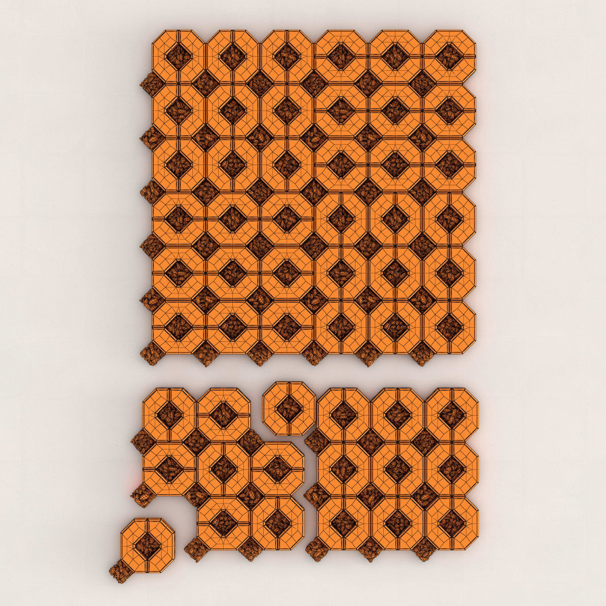 Ecoparking square stone  thick  one part n2 3D model_31