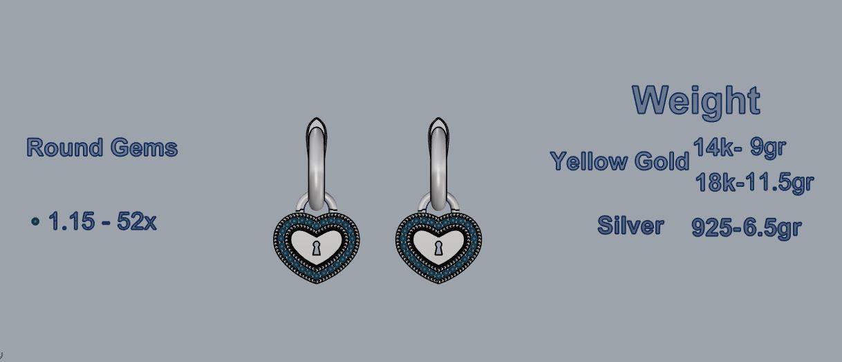 Earrings 06 3D print model_3