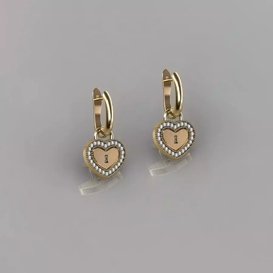 Earrings 06 3D print model_0