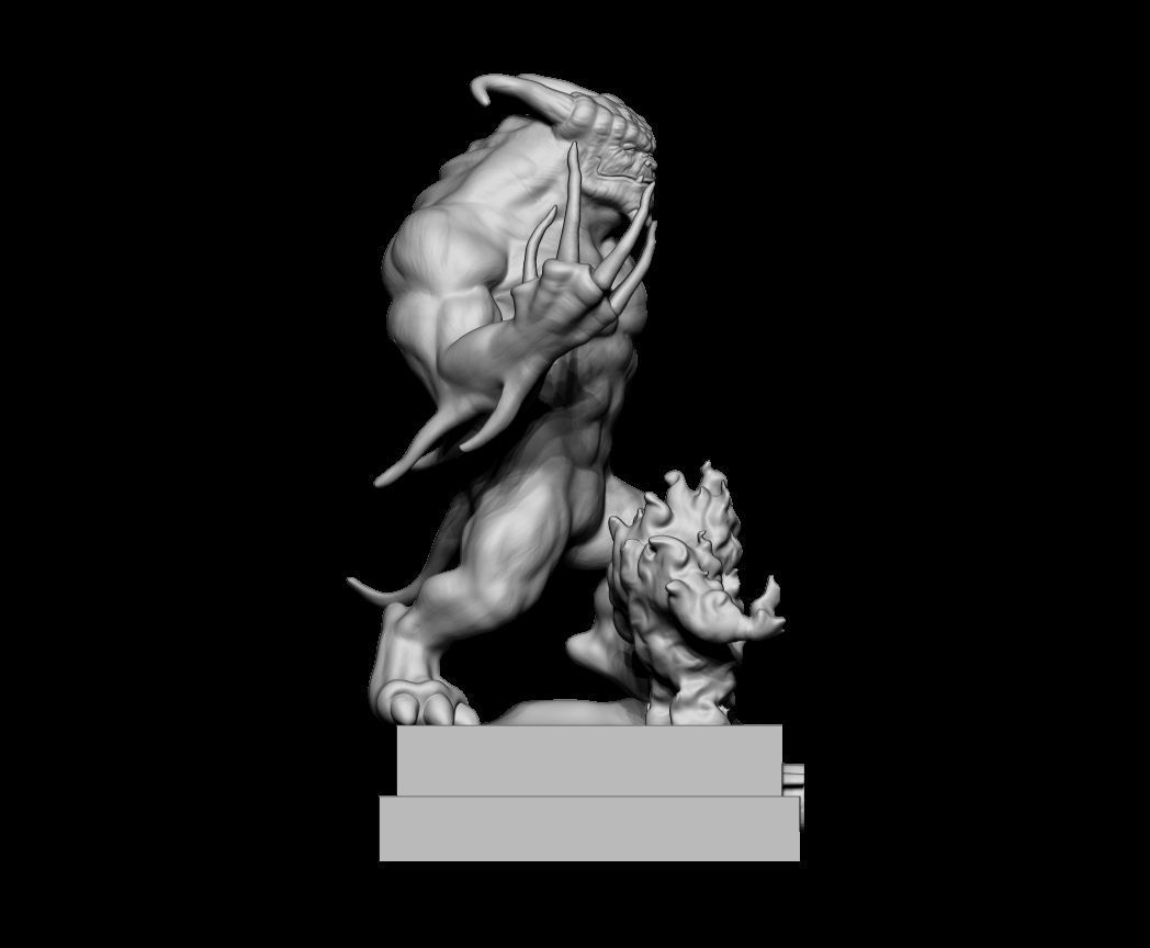 Demon tibia - fanart 3D print model_6