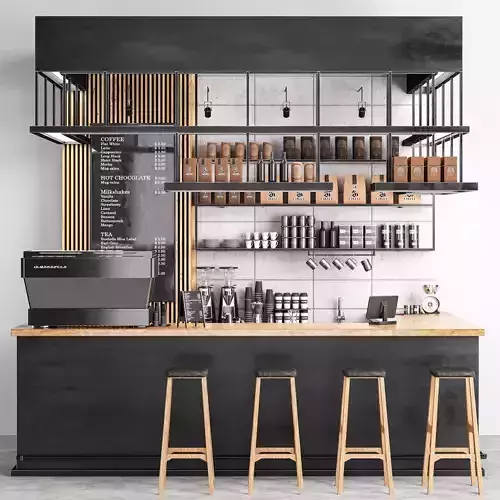 coffee shop 1 3D model