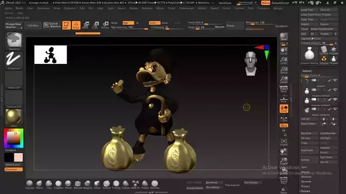 Scrooge McDuck 3d model McPato modelo 3d  3D print model