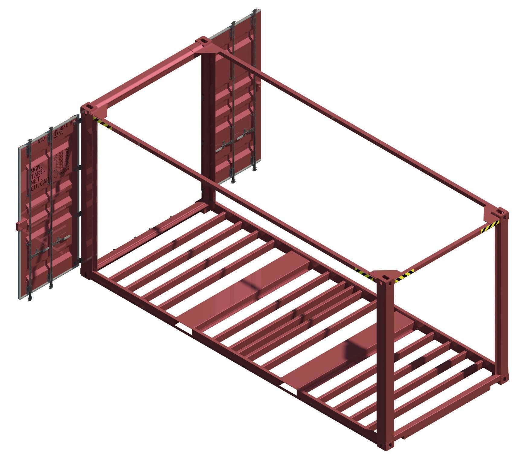 Autodesk Revit 2016 Shipping Container 20 Foot High Cube 3D model ...