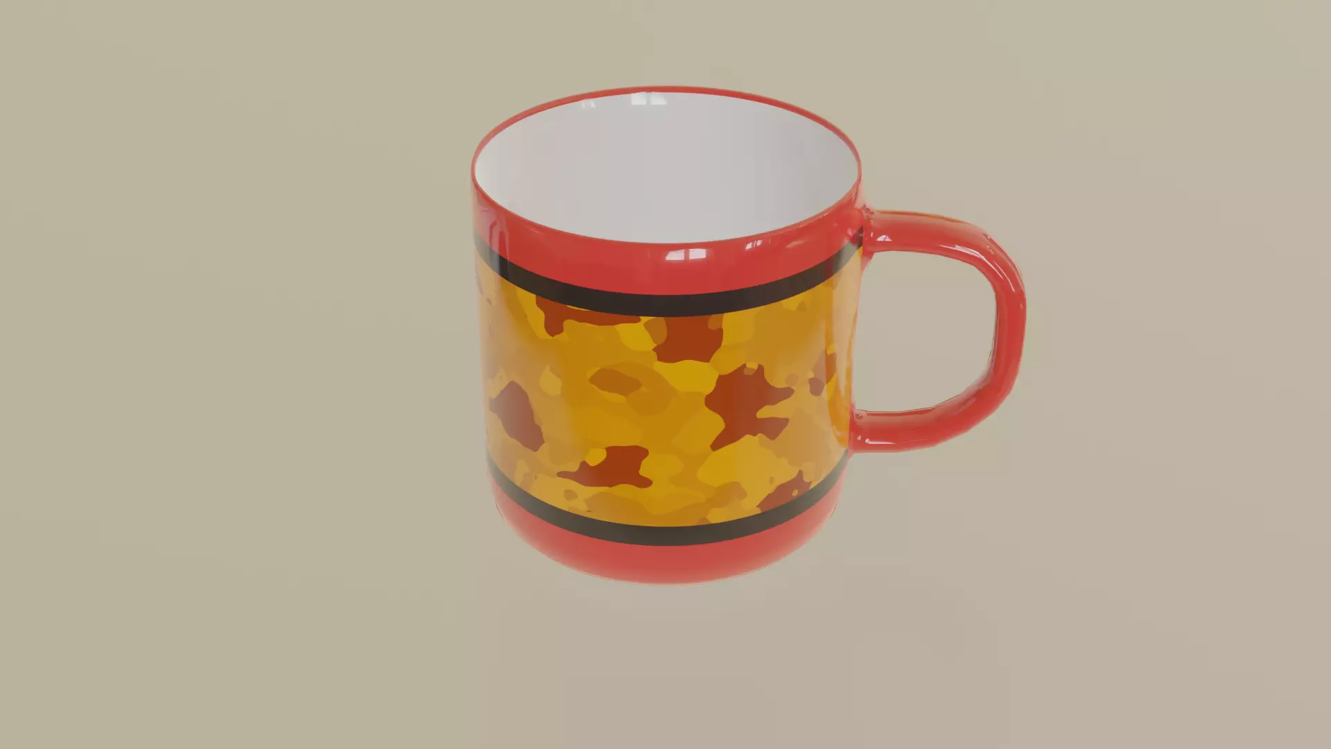 Simple mug 3D model_0