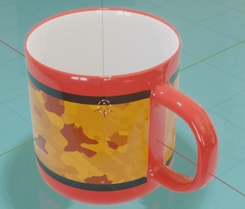Simple mug 3D model_12