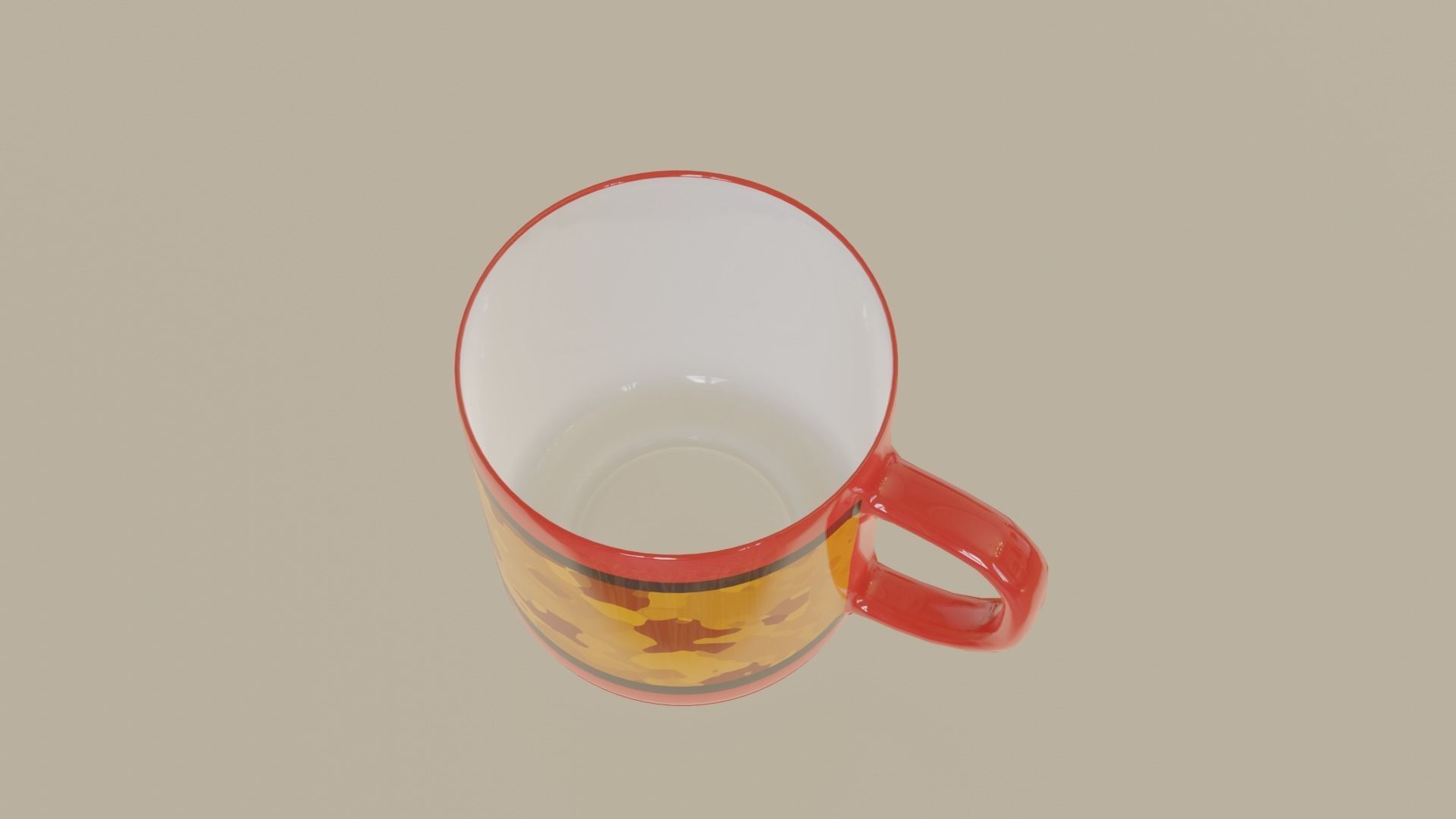 Simple mug 3D model_2