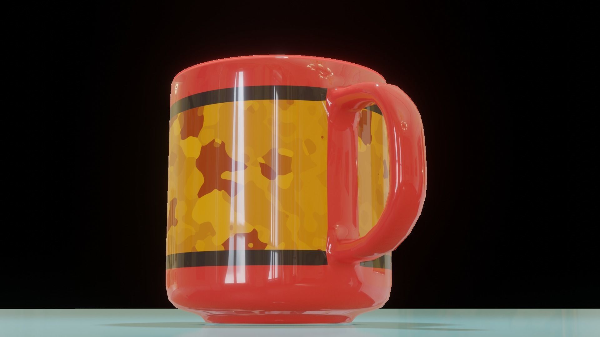 Simple mug 3D model_6