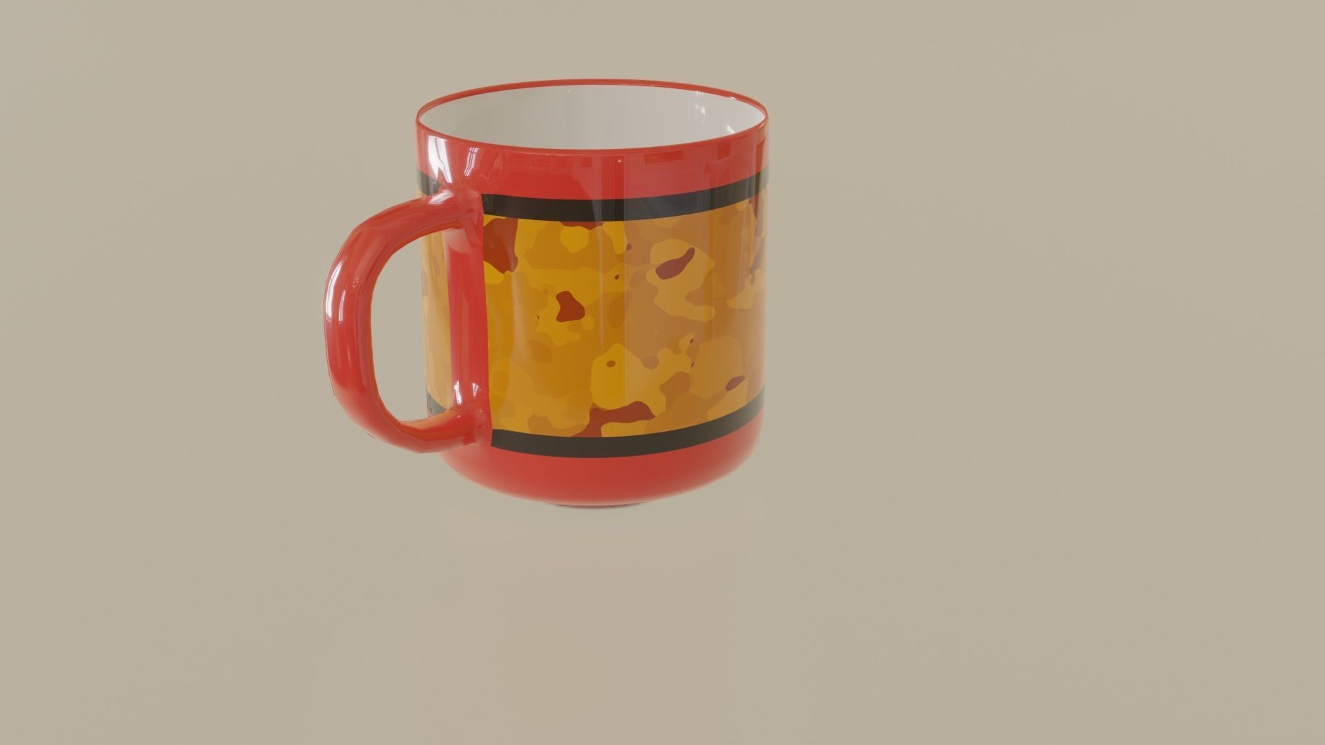 Simple mug 3D model_4