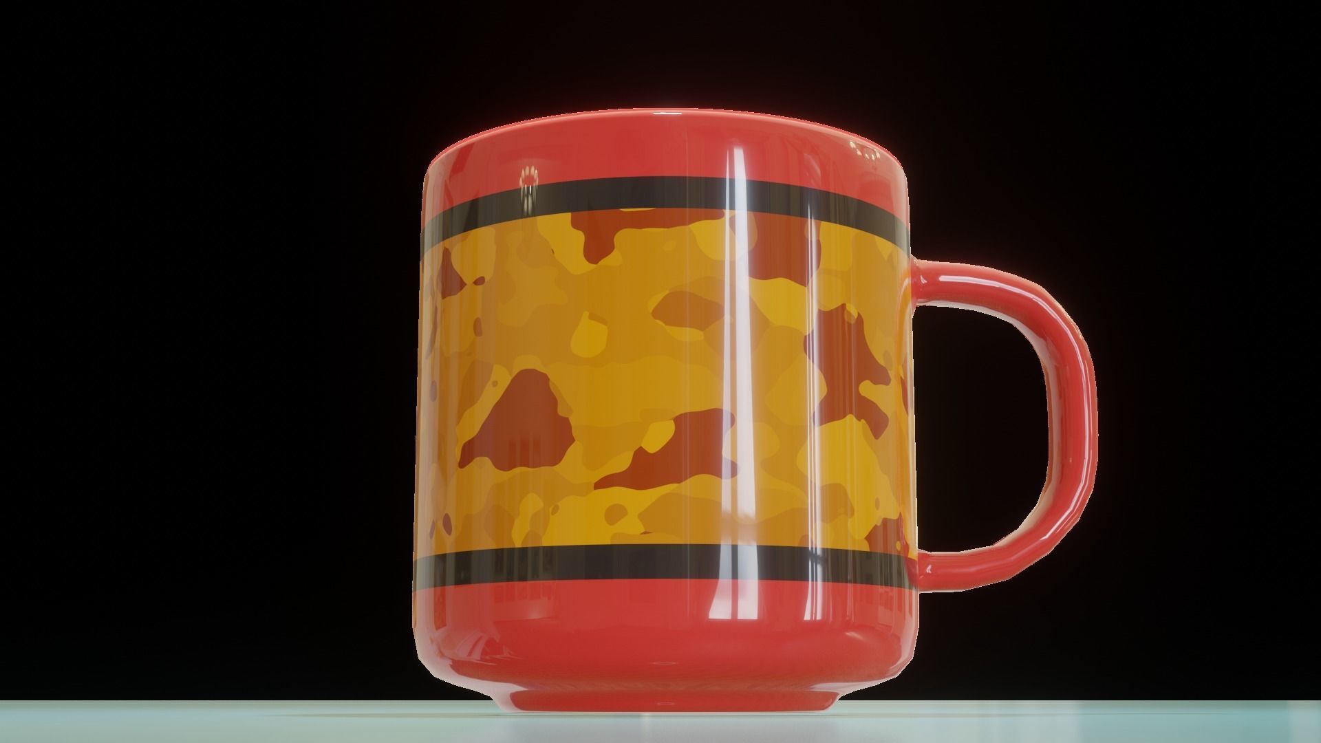 Simple mug 3D model_5
