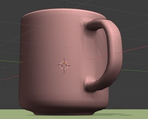 Simple mug 3D model_9