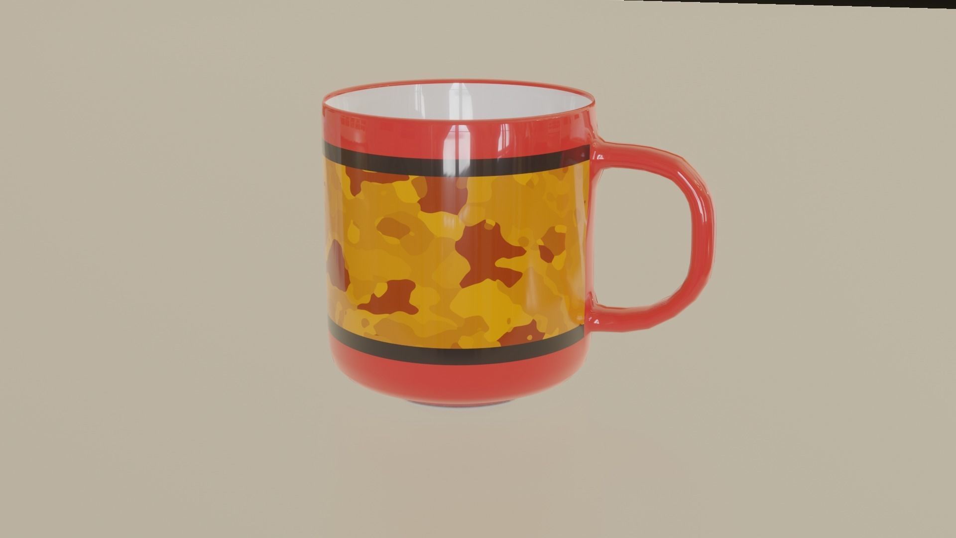 Simple mug 3D model_3