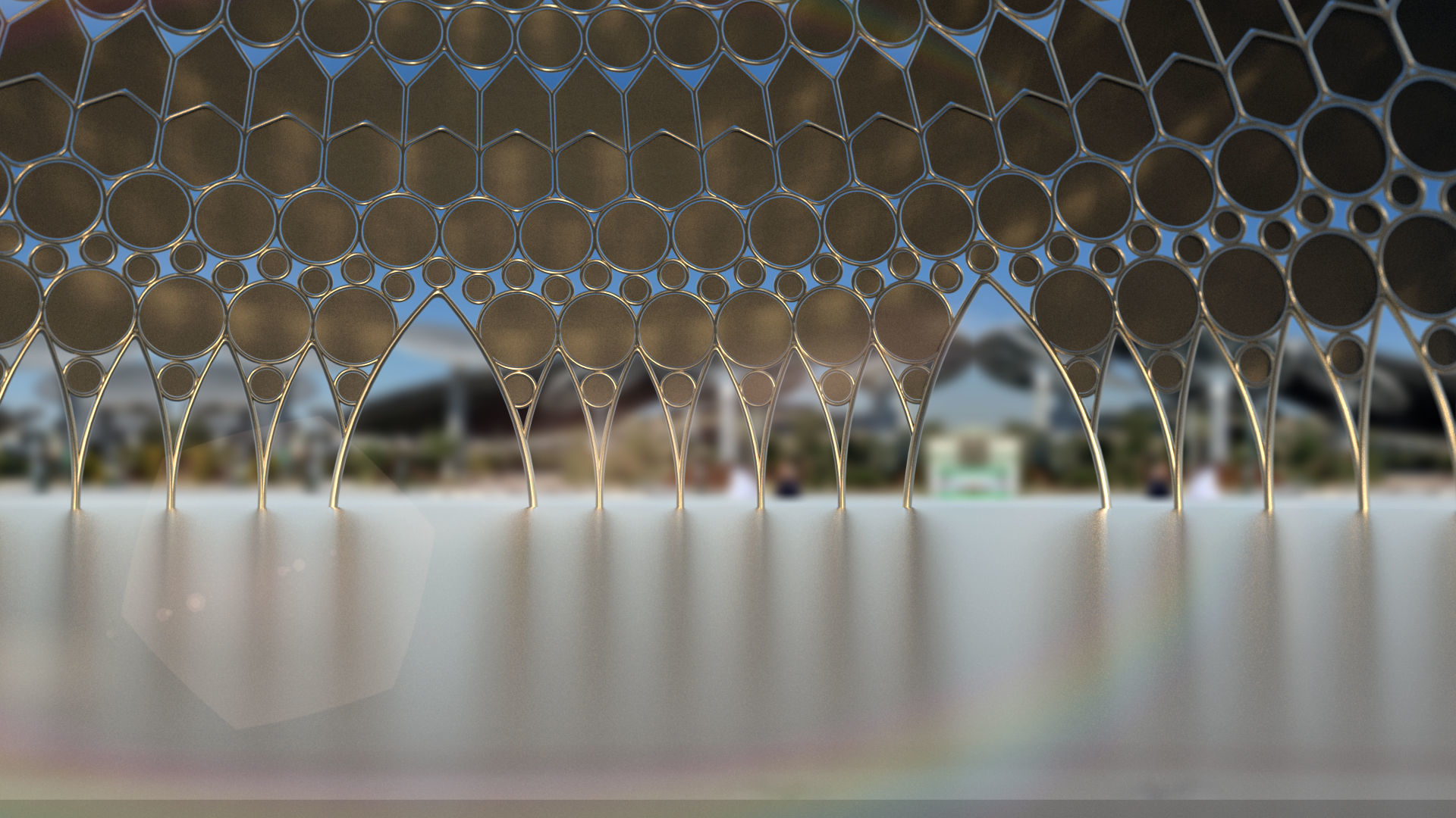 Expo 2020 Dubai AlWasl Dome only 3D model_2