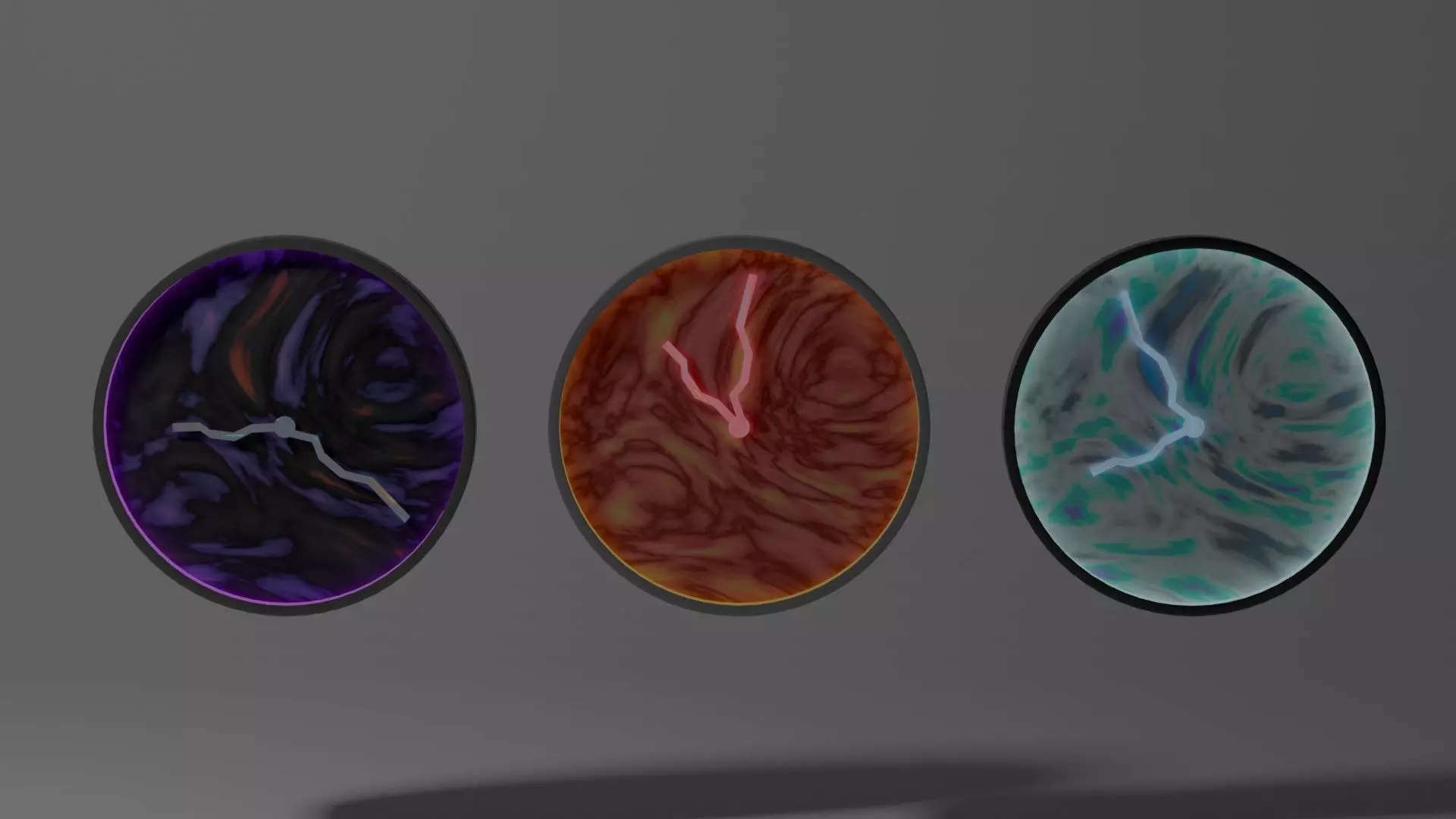 Futuristic Clocks Free 3D model_0