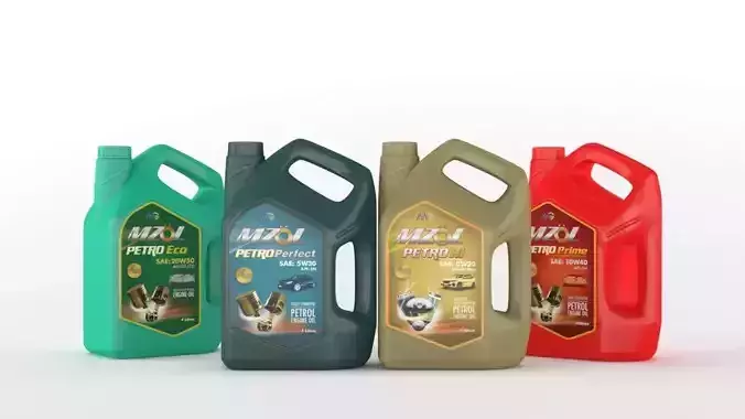 lubricant oil Bottle 3D model
