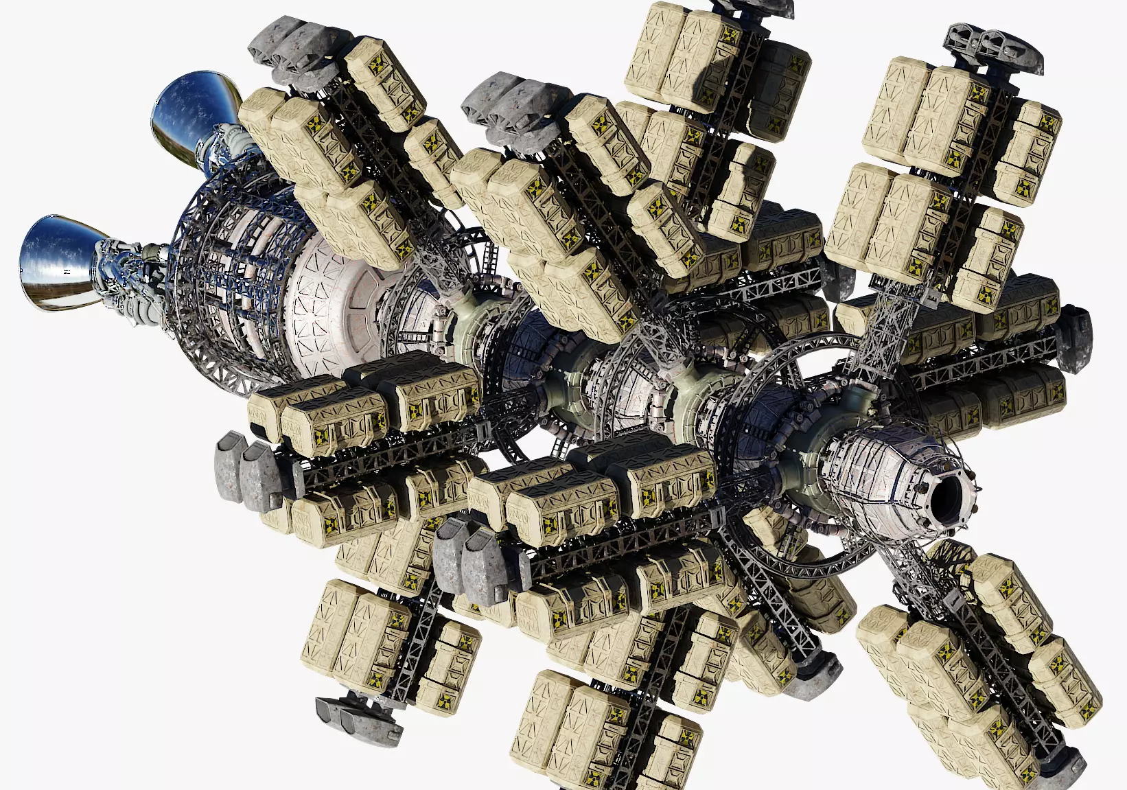 Cargo Spaceship 3D model