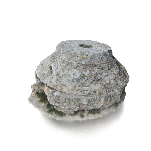 Small Greek Column Base Low-poly 3D model