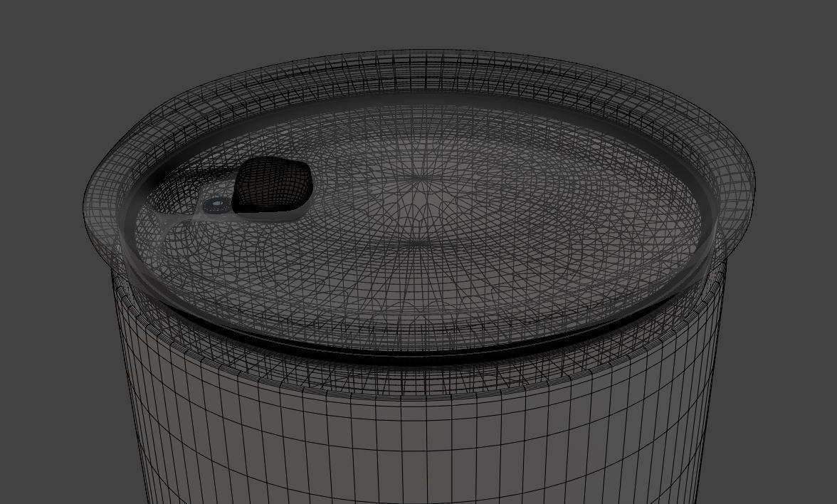 Thermal cup Low-poly 3D model_3