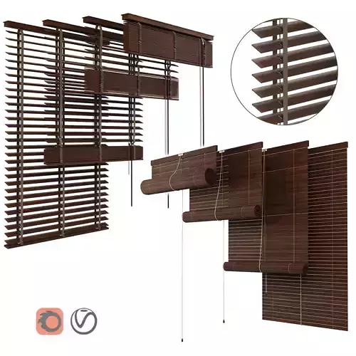 Wood Blinds 3D model