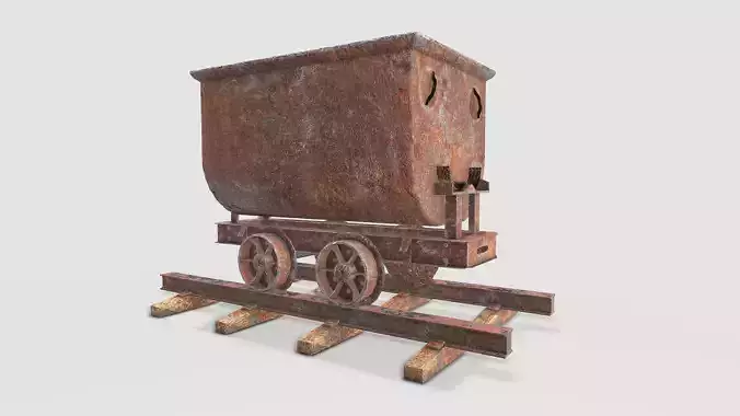 Mine wagon and rail