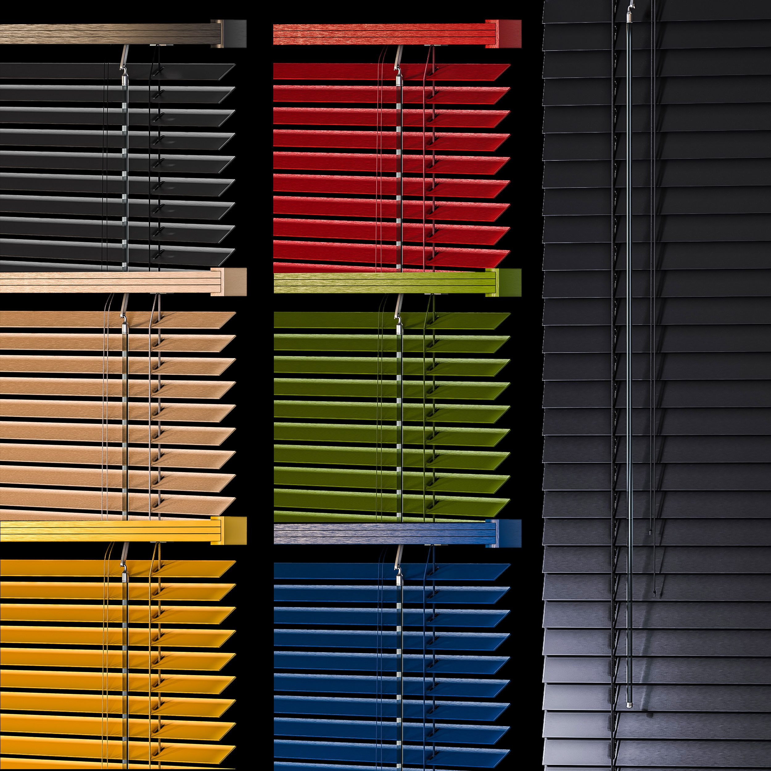 PVC Blinds set02 3D model_3
