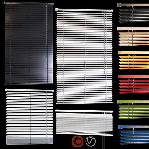 PVC Blinds set02 3D model