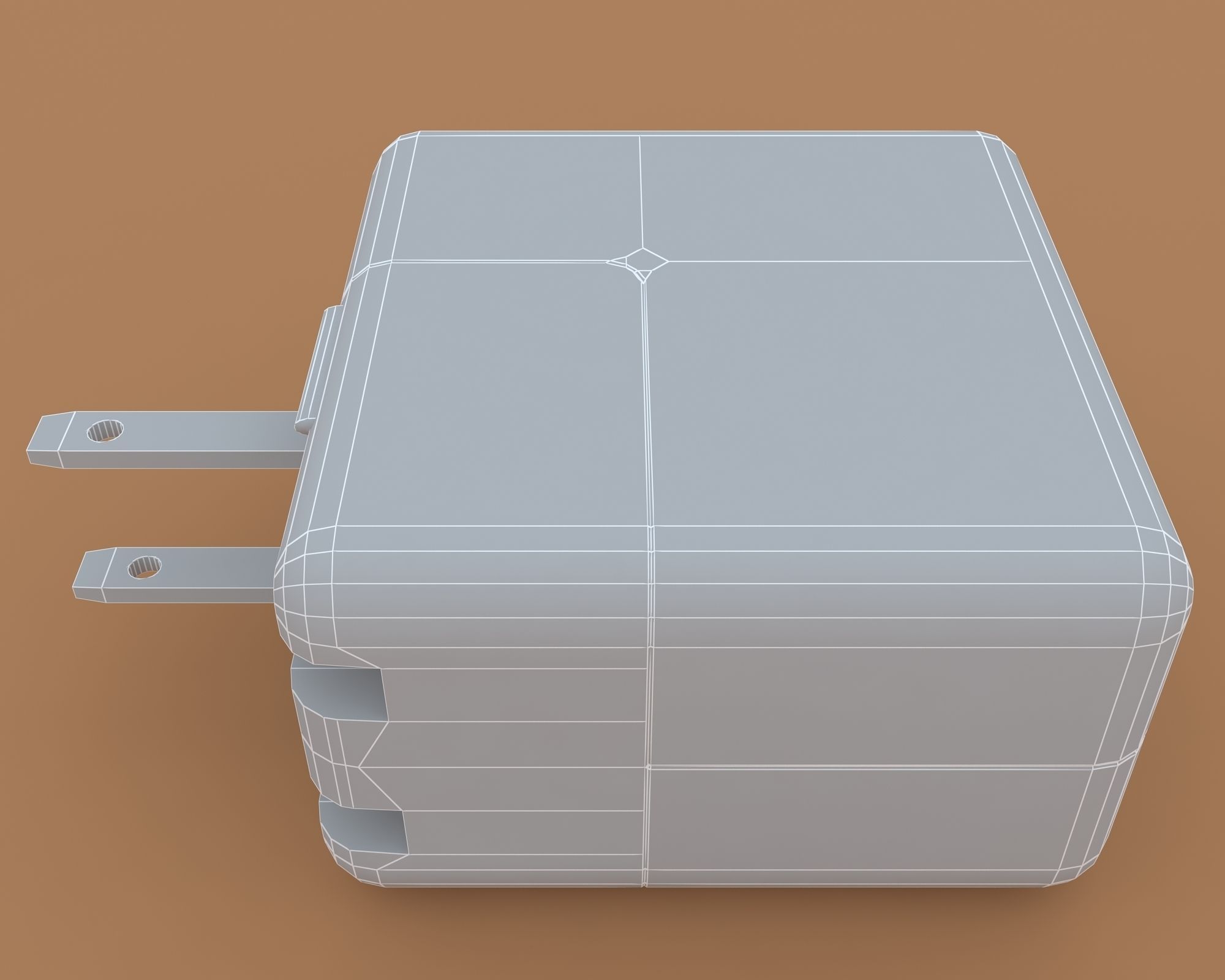Power Supply Low-poly 3D model_10