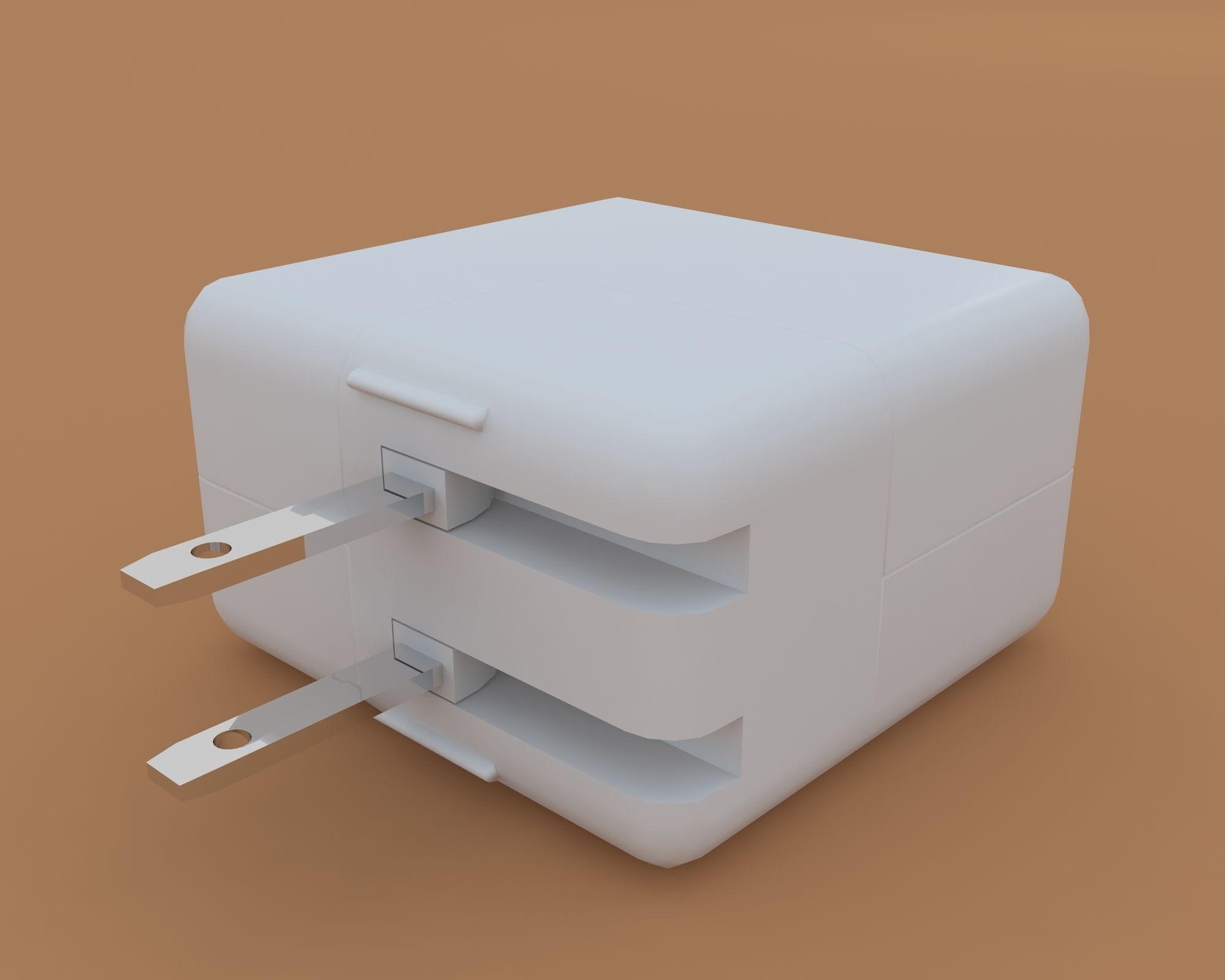 Power Supply Low-poly 3D model_1