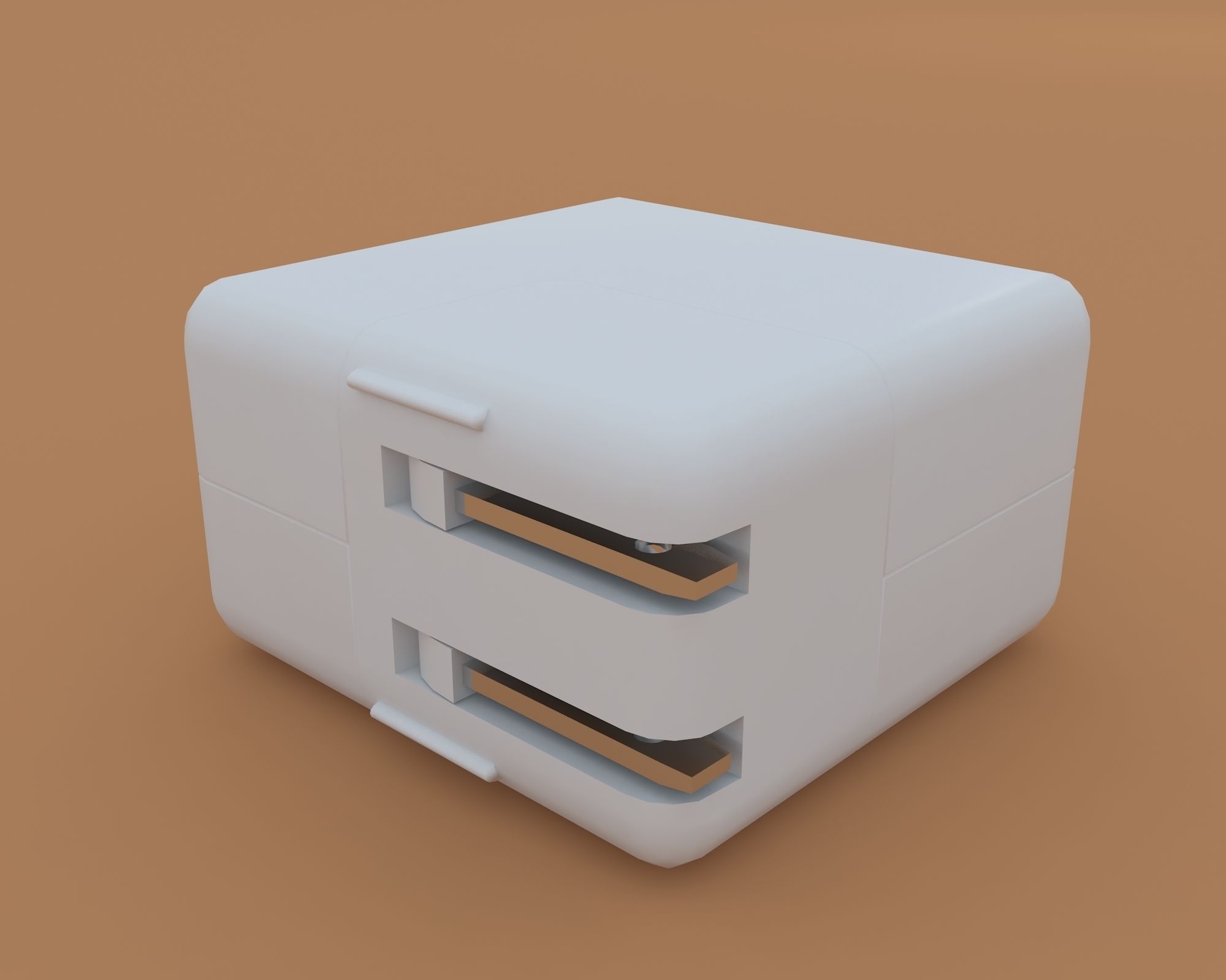 Power Supply Low-poly 3D model_2