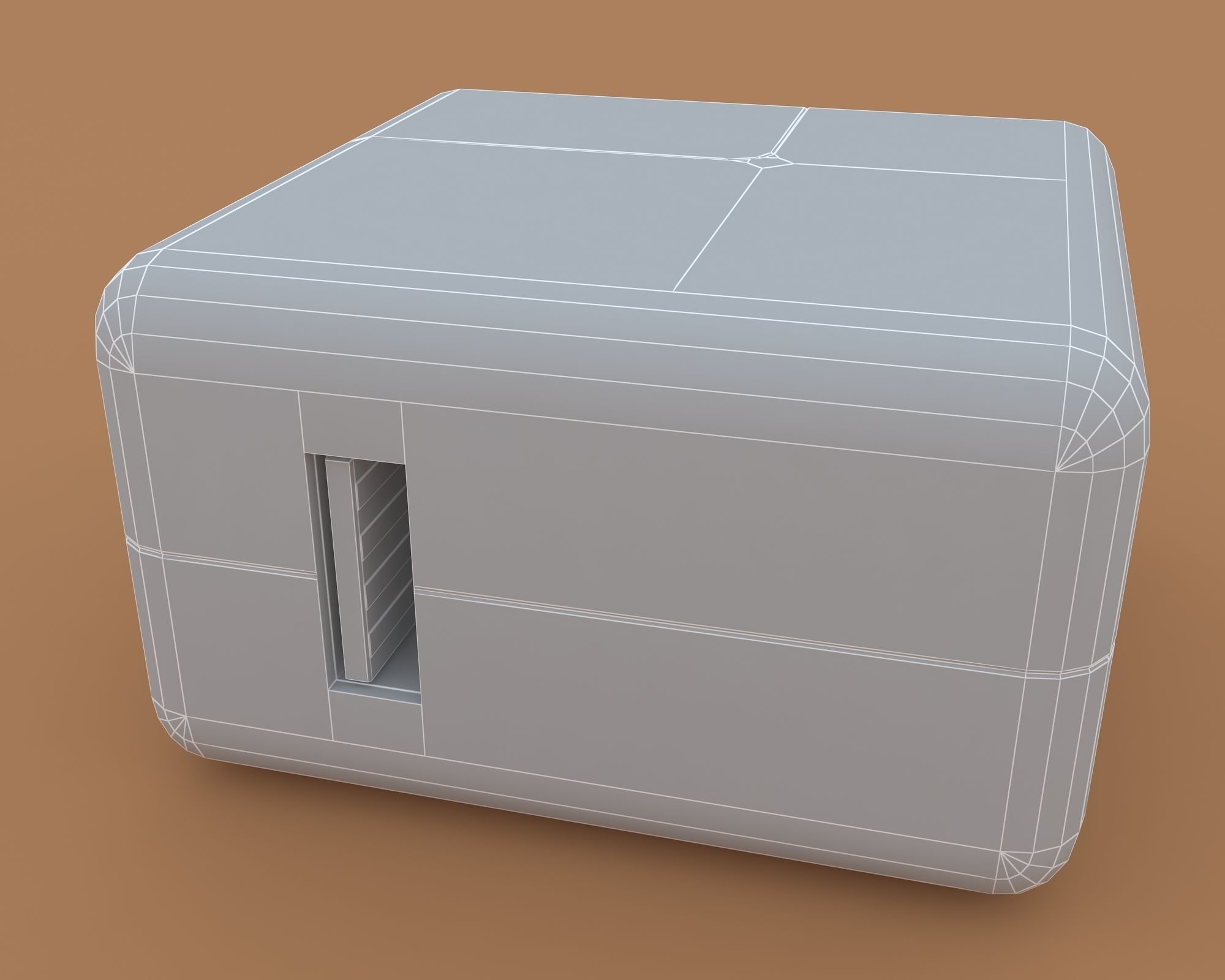 Power Supply Low-poly 3D model_11