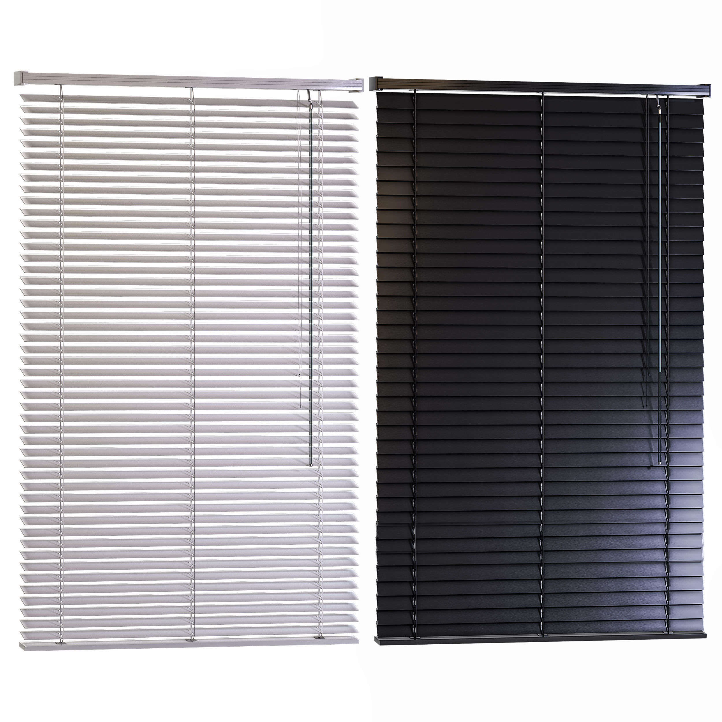 WOODand PVC Blinds 3D Model Collection_6