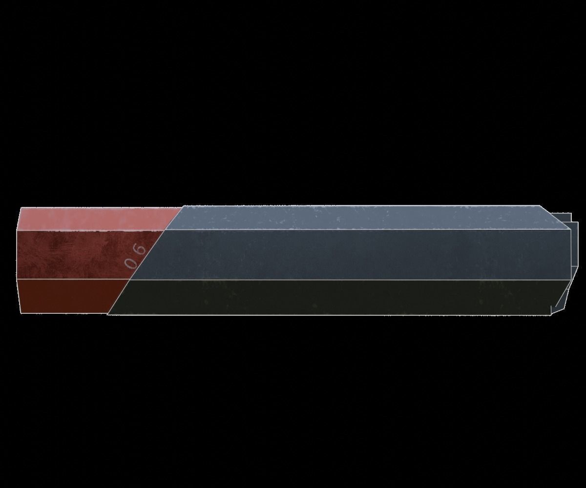 Sci-fi gun Low-poly 3D model_1