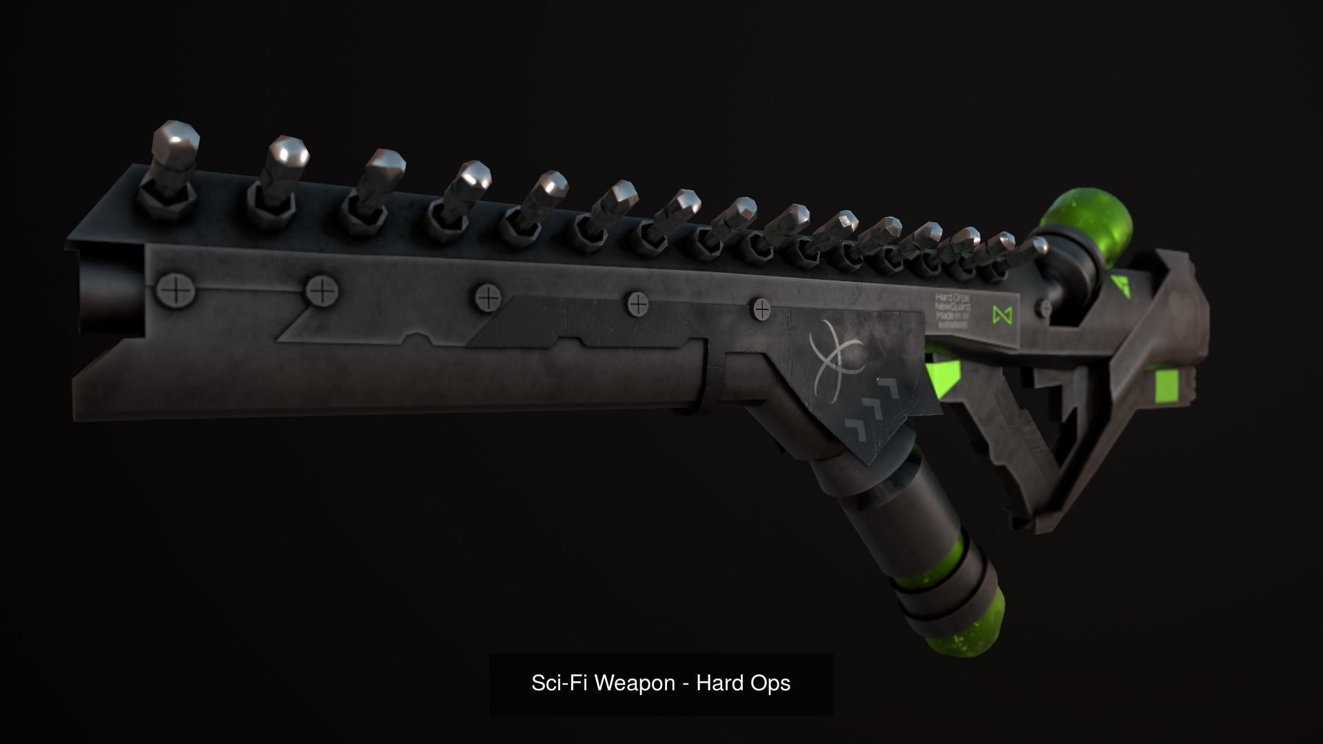 Sci-Fi Weapon Pack 2 3D Model Collection_23