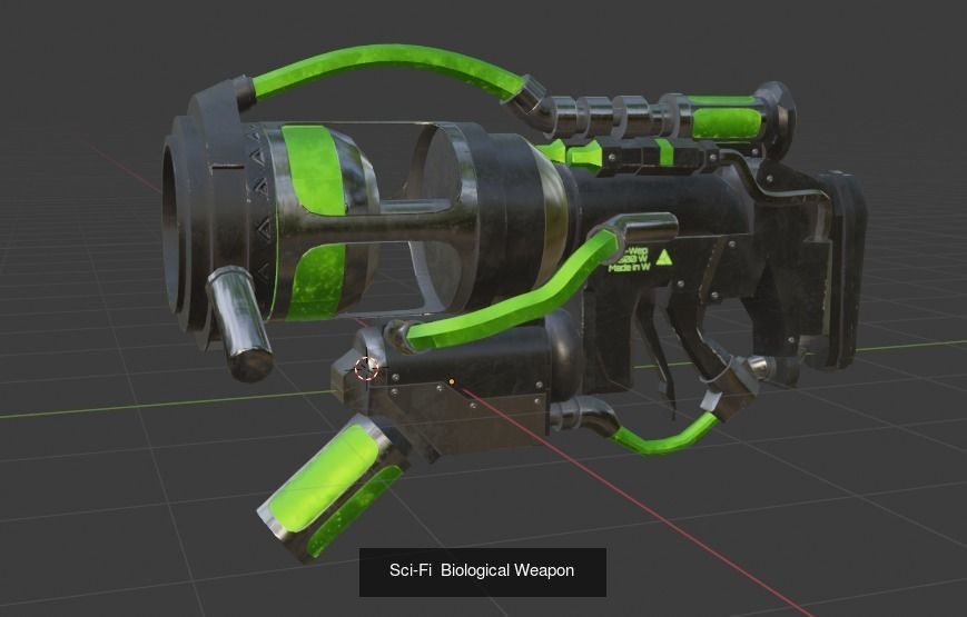 Sci-Fi Weapon Pack 2 3D Model Collection_21