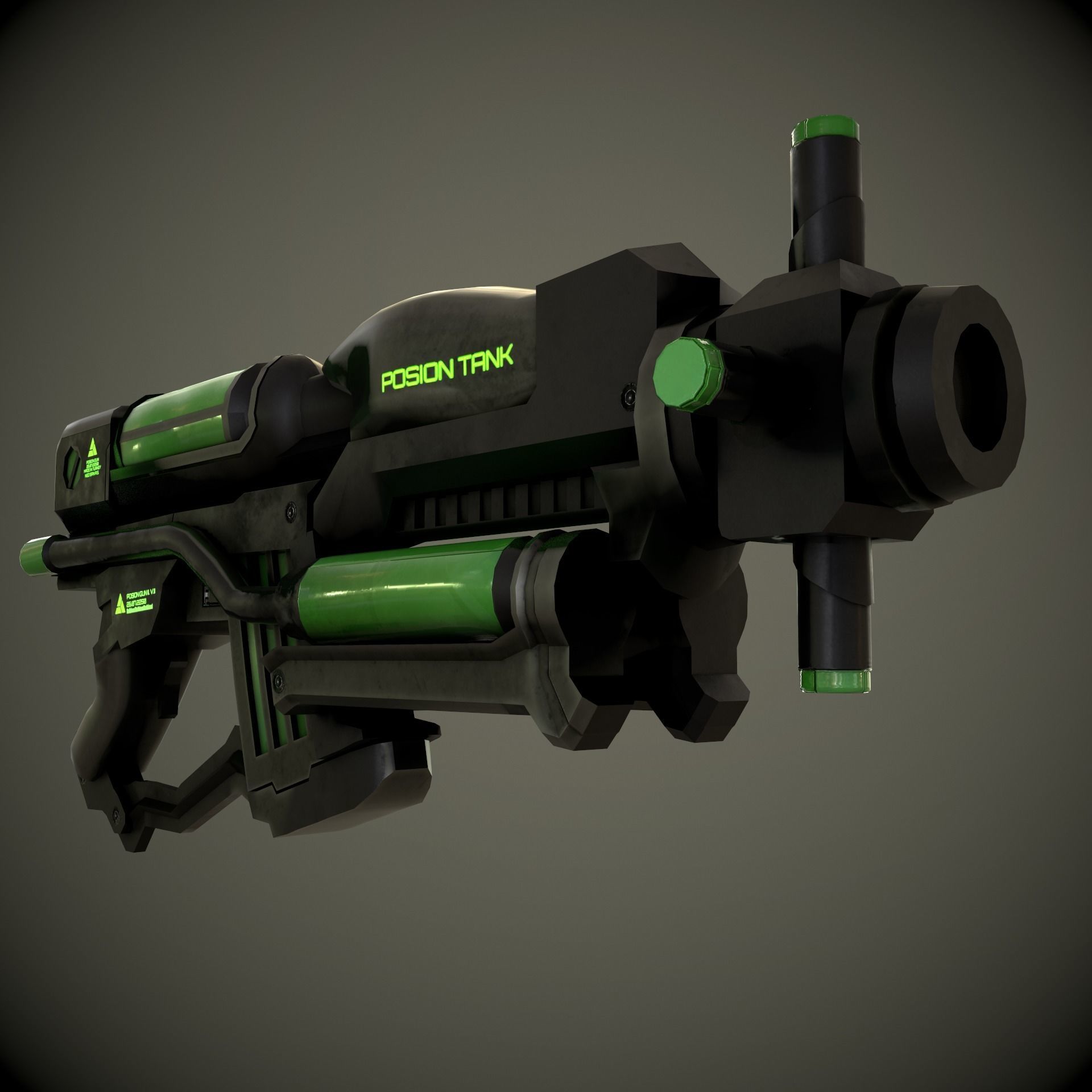 Sci-Fi Weapon Pack 2 3D Model Collection_30
