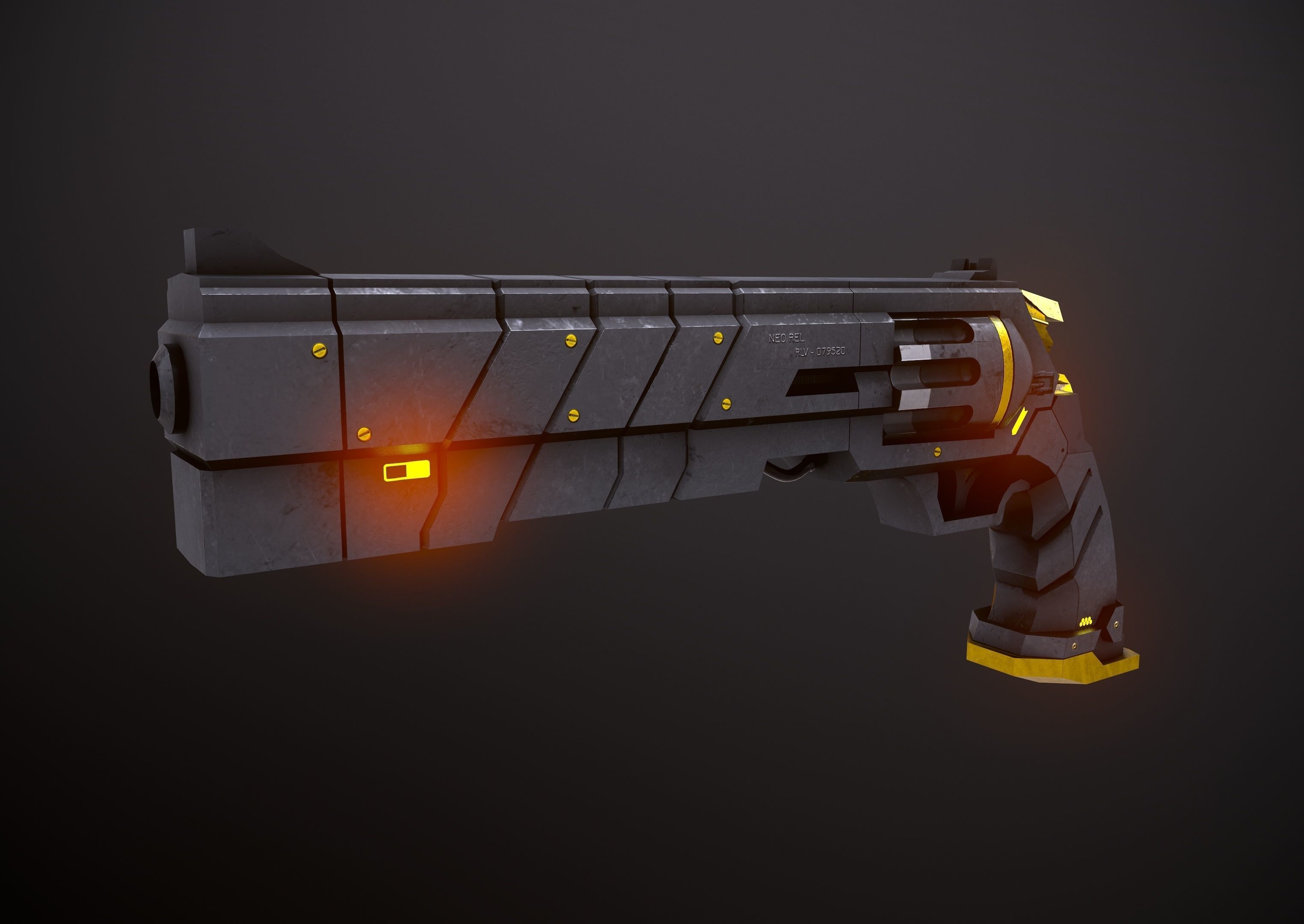 Sci-Fi Weapon Pack 2 3D Model Collection_24